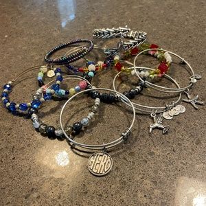 Bundle of 11 Alex and Ani Bracelets